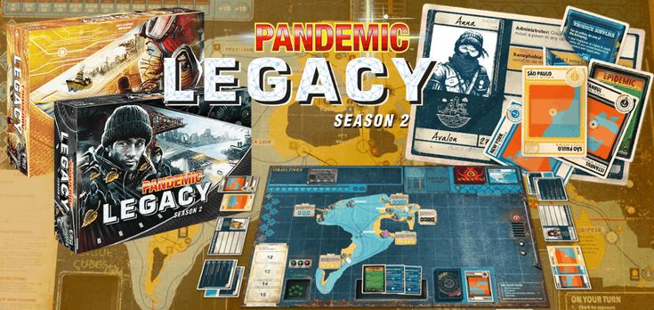 Настольная игра пандемия: наследие. сезон 1 (красная)	(pandemic: legacy. season 1)