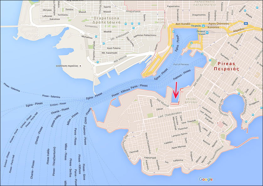 Афинский порт пирей: карта и советы путешественникам